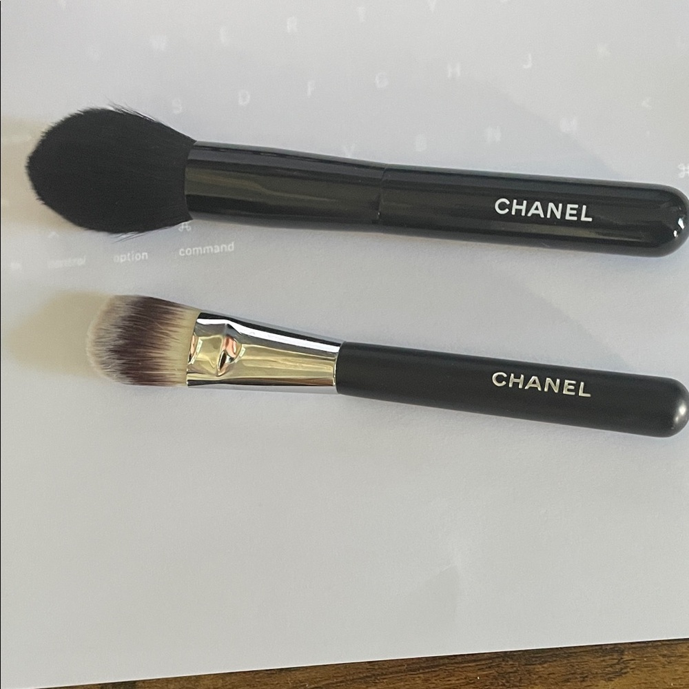 CHANEL Powder and Foundation Makeup Brushes.